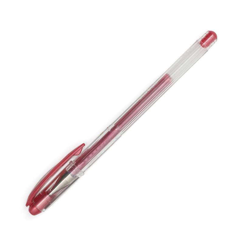 Czerwony długopis żelowy 0.7mm UNI UM-120