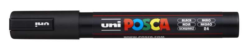 Water-Based Marker UNI Posca PC-5M Black
