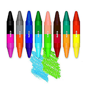 Colored Double Crayons (8 pieces, 16 colors)