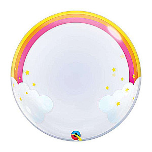 Fooliumballoon 24 Bubble Vikerkaares pilvedes