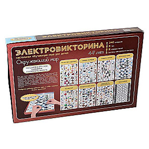 Brettspiel - Elektrische Wissensrunde. Umwelt