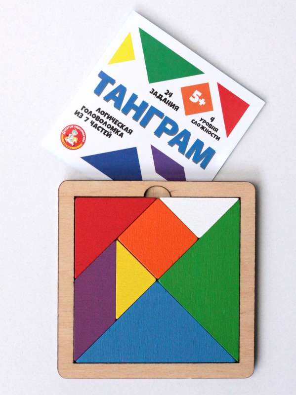 Puidust mõistatusmäng Tangram