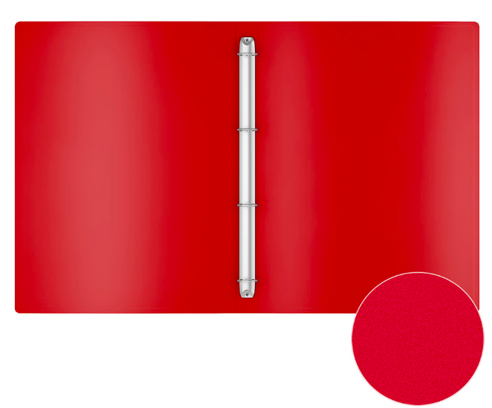 Ordner mit 4 Ringen Classic, A4, 24 mm, rot