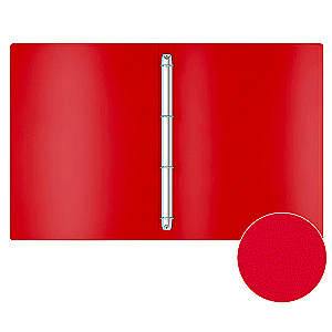 Ordner mit 4 Ringen Classic, A4, 24 mm, rot