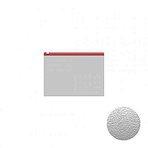 Zip bag plastic ErichKrause Fizzy Clear with colored zipper, C6, assorted