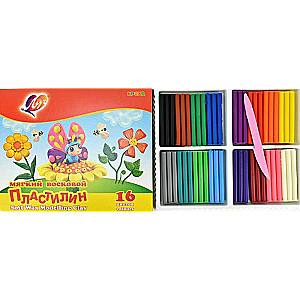 KROHA LUCH Plasticine with a Stak, 16 Colors 240g