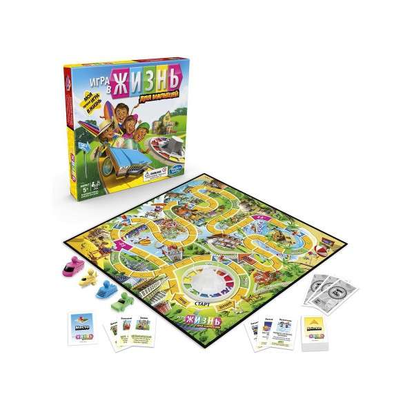 Brettspiel - Spiel des Lebens. Junior