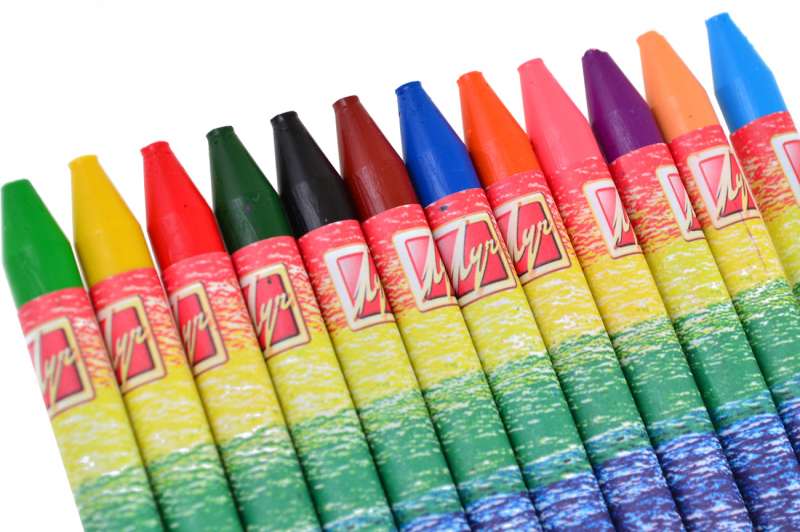 Wax Crayons Fantasy. 12 colors