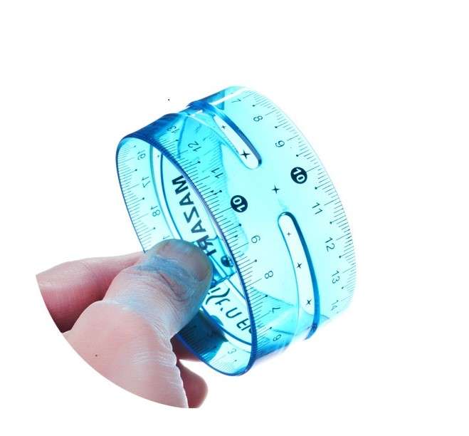Lanksti plastikinė liniuotė, 20 cm, asortimentas