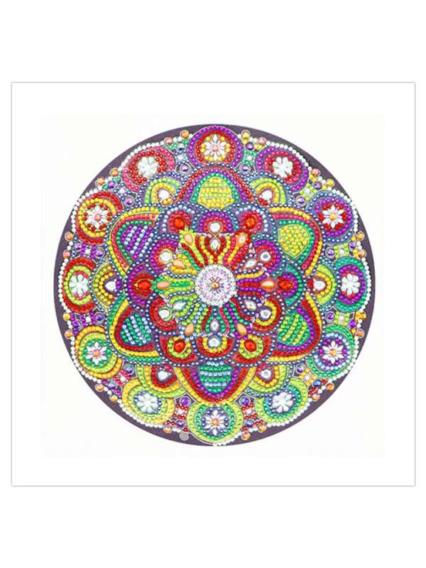 Dimanta mozaīka 30x30 cm ORNAMENTS 15,1 dizains, dažādu izmēru akmeņi