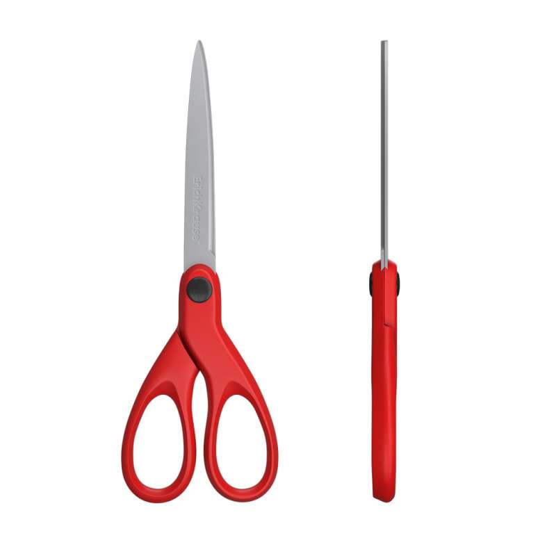 ErichKrause® Unity šķēres, 18cm, sarkanas