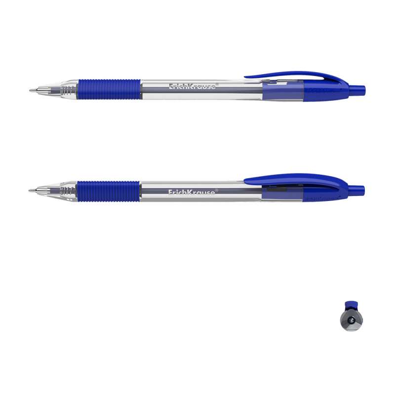 Automatic Ballpoint Pen ErichKrause U-209 Classic Matic&Grip 1.0, Ultra Glide Technology, ink color blue