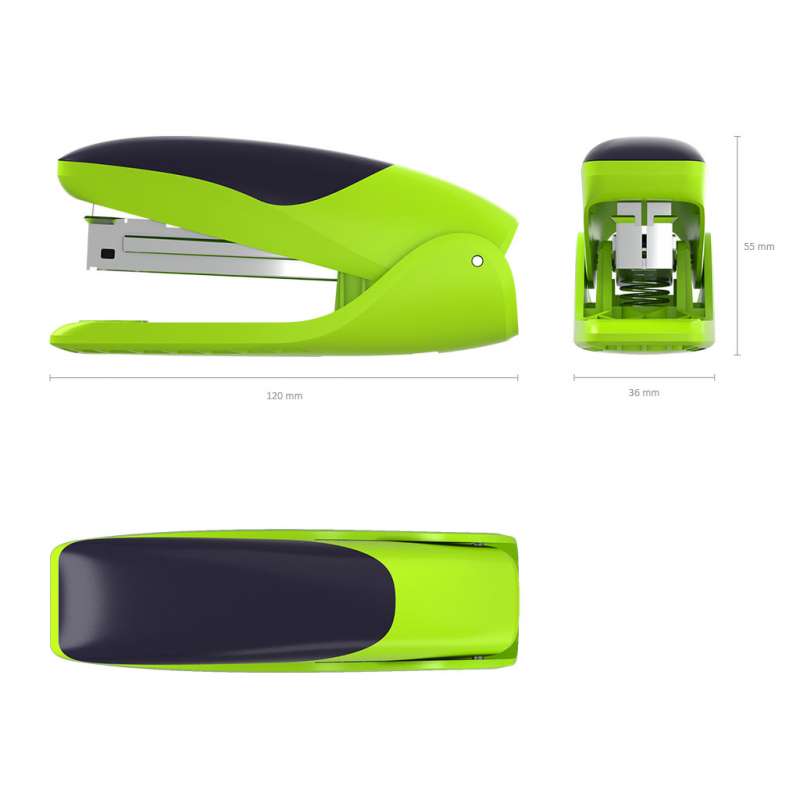 Zszywacz №24/6 ErichKrause® ErgoLine do 30 arkuszy, jaskrawo-limonkowy