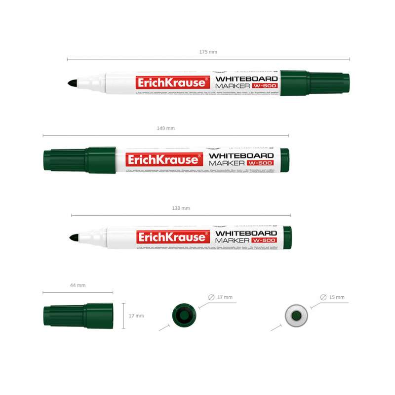 ErichKrause W-500 Marker for Boards, Green