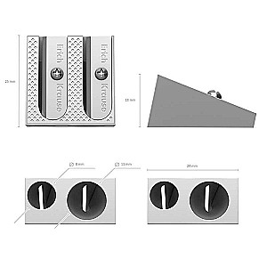 Metallspitzer ErichKrause Ferro Plus, zwei Löcher