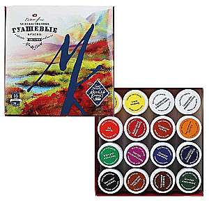 Guašas komplekts MĀSTER-KLASE 16 krāsas pa 20 ml.