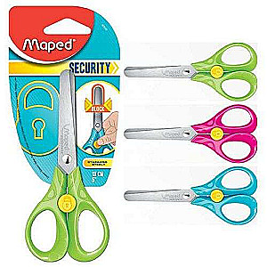 Žirklės MAPED Security, 13 cm, asortimente