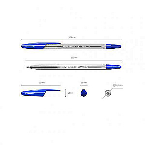 Długopis ErichKrause R-301 Classic Stick 1.0, kolor tuszu: niebieski
