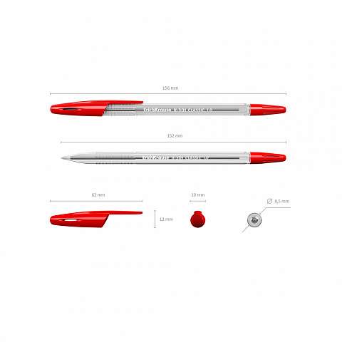 Ballpoint pen ErichKrause R-301 Classic Stick 1.0, ink color green