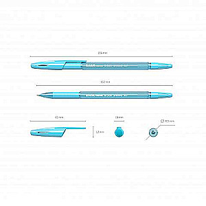 Kugelschreiber ErichKrause R-301 Spring Stick&Grip 0.7, Tinte blau