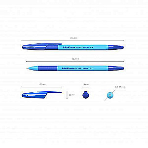 Długopis kulkowy ErichKrause R-301 Neon Stick&Grip 0.7, kolor atramentu niebieski