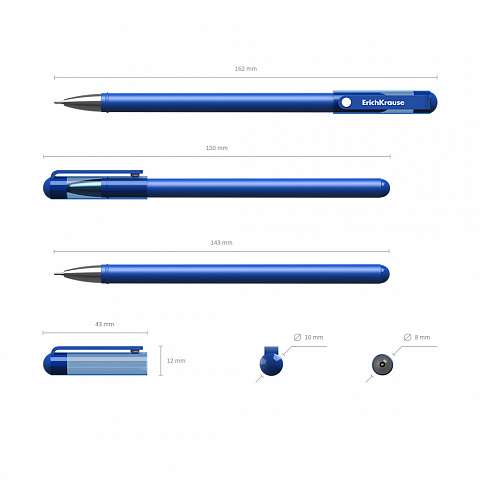 Gelstift ErichKrause G-Soft, Tintenfarbe blau