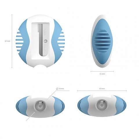 Plastikspitzer ErichKrause S-Twist, Gehäusefarbe assortiert
