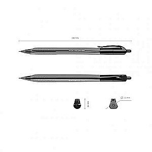 Długopis kulkowy automatyczny ErichKrause U-28, Technologia Ultra Glide, kolor atramentu czarny