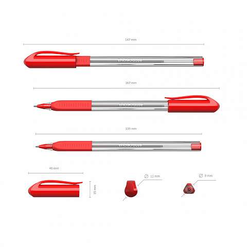 Ручка шариковая - Ultra Glide Technology, красная