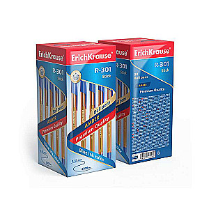 Długopis żelowy ErichKrause R-301 Amber Stick 0.7, kolor atramentu niebieski