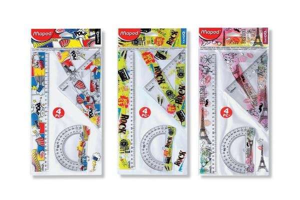 MAPED Tatoo linijų rinkinys (4 dalys)