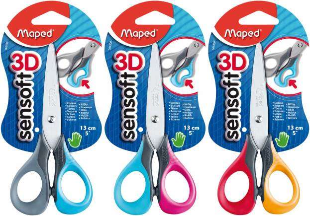 Žirklės MAPED Sensoft 3D 13cm, pasirinkime