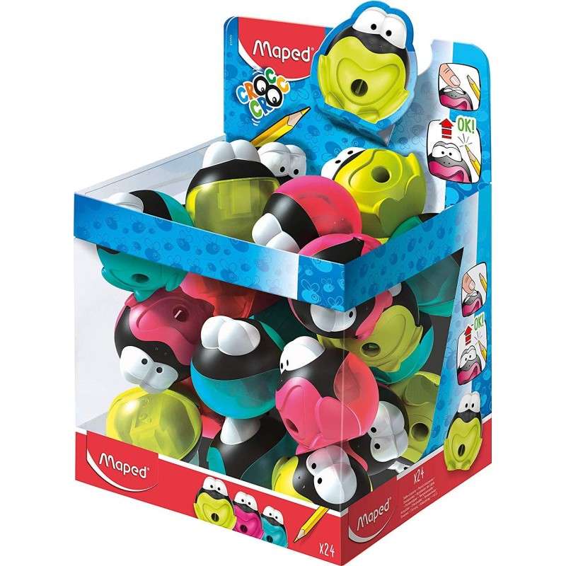 Sharpener MAPED Croc Croc Signal, assorted