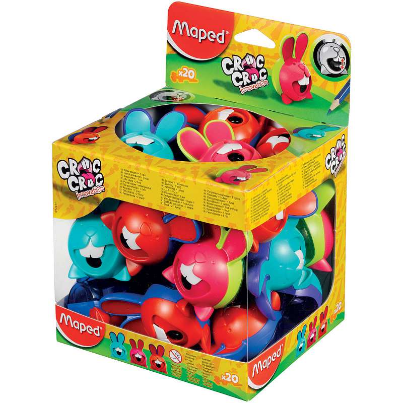 MAPED Croc Croc Innovation Sharpener, Assorted
