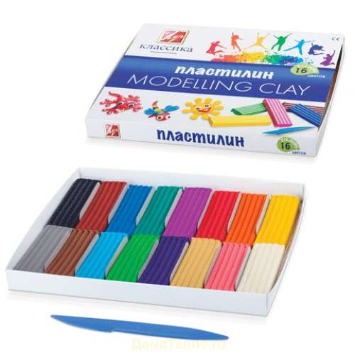 Classic Plasticine, 16 colors