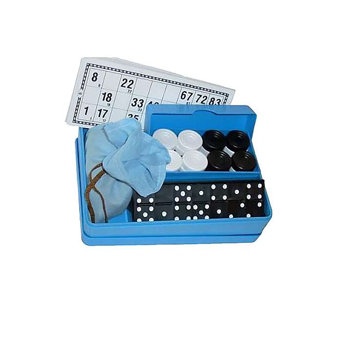 Komplekt 3 in 1. Venemaa mängud (loto, maled, dominod)
