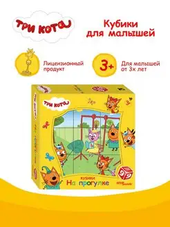 9 kostek Trzy koty. Na spacerze