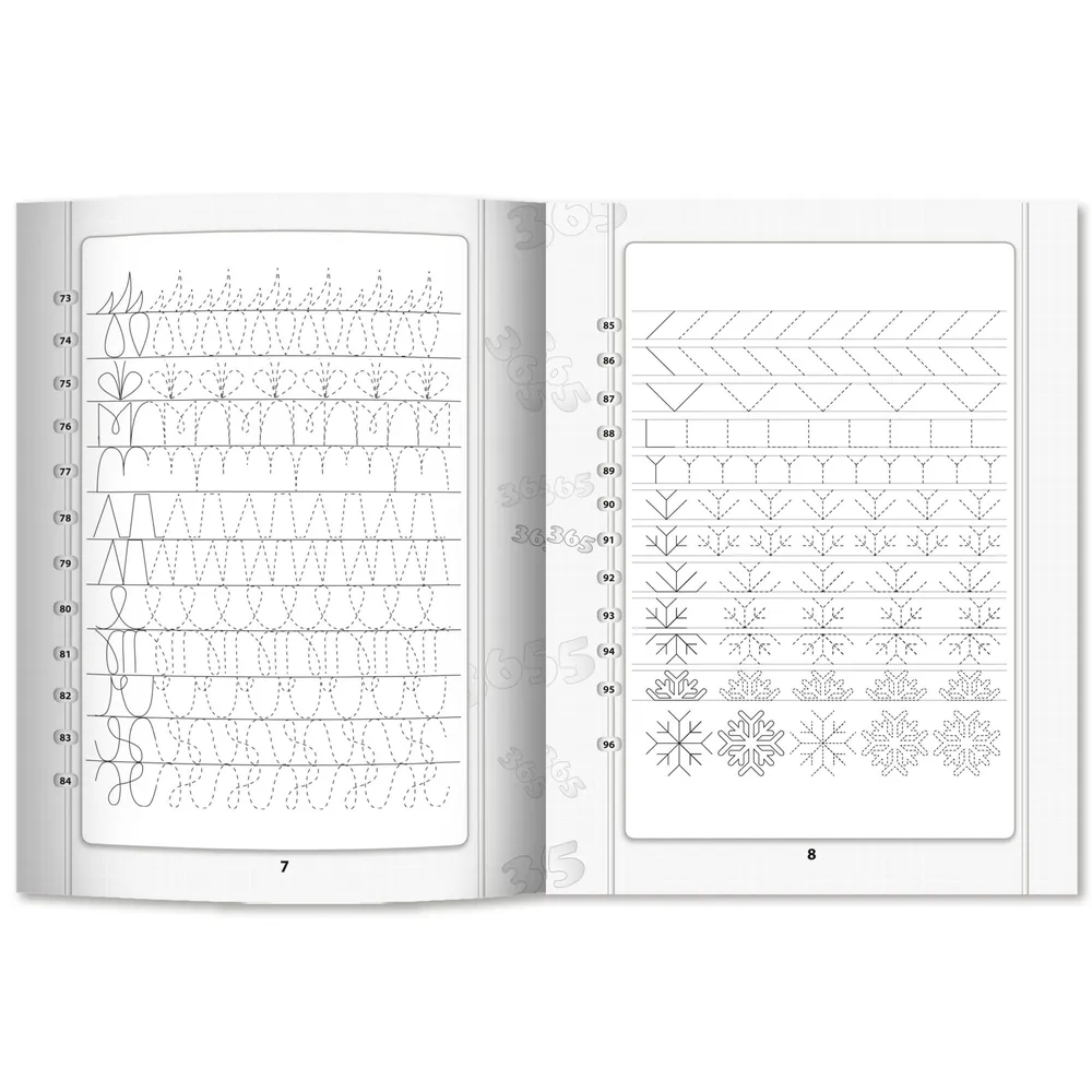 365+5 tasks and patterns: training the fine motor skills of hands.