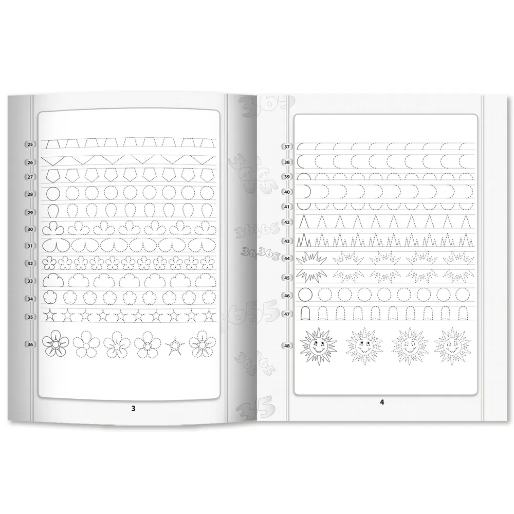 365+5 tasks and patterns: training the fine motor skills of hands.