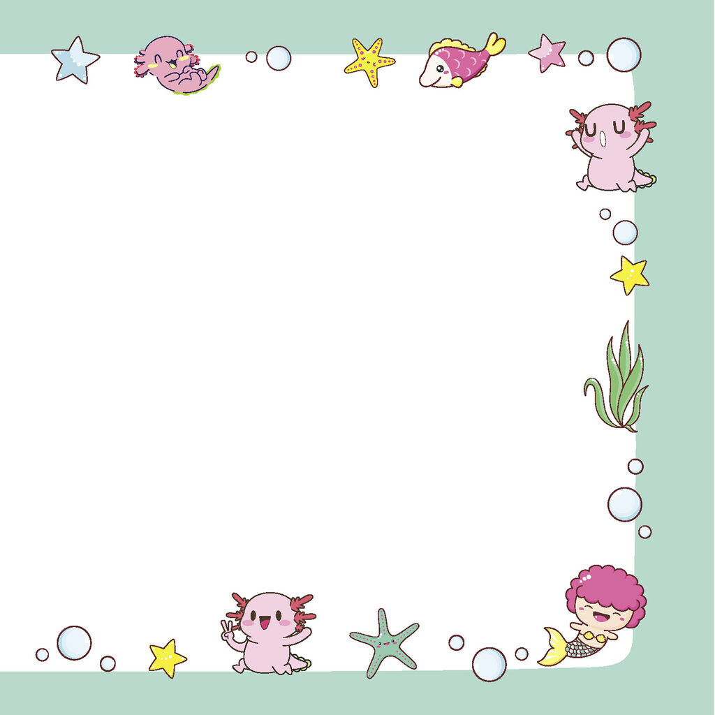 Kawaii Vibe Notebook (pink, avocado)