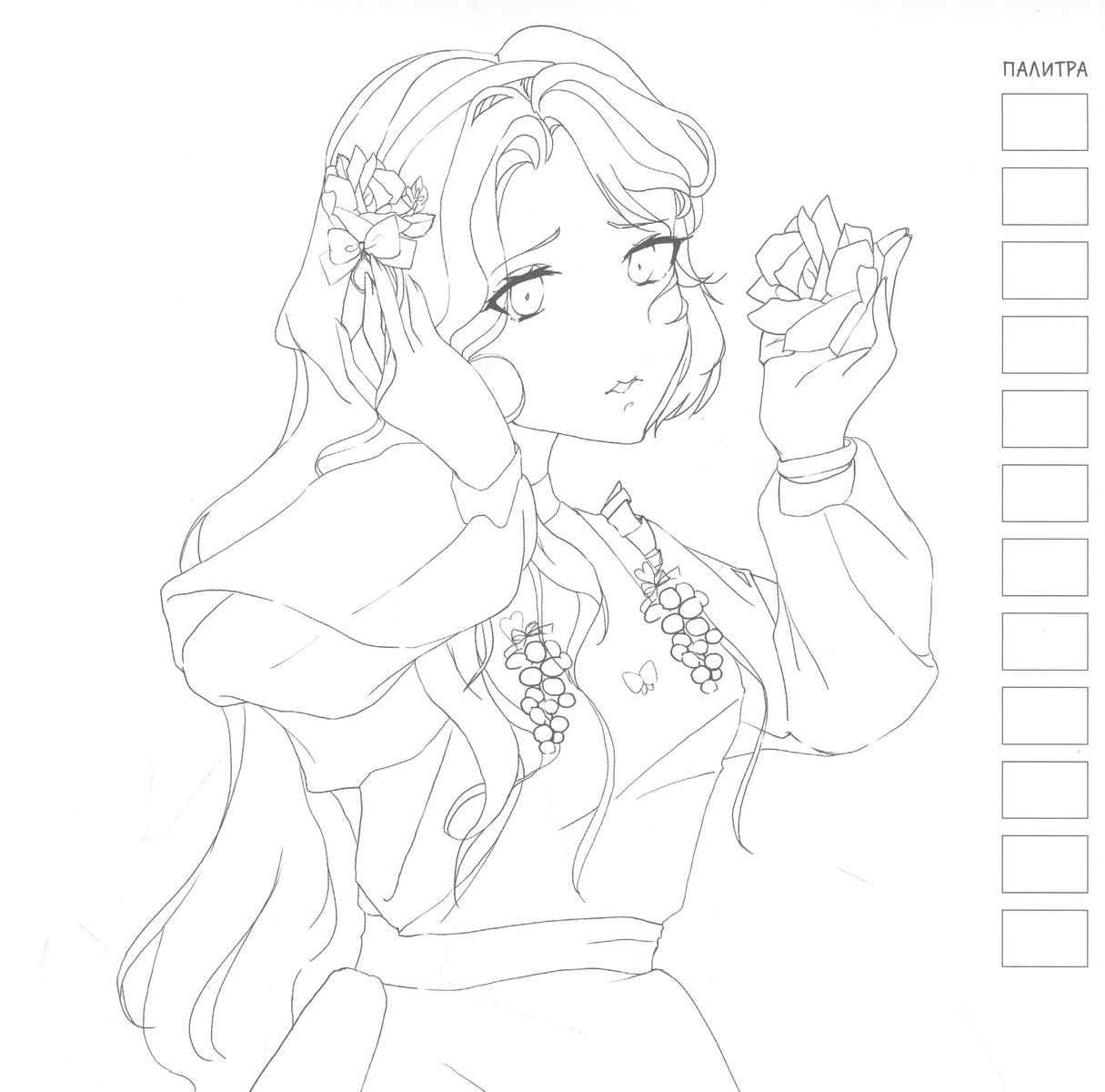 Krāsojamā grāmata ANIME darbam ar marķieriem (violeta ar zēnu)
