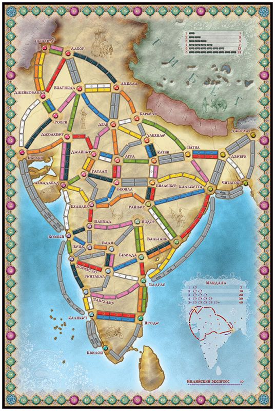 Galda spēle Ticket to Ride: Indija un Šveice