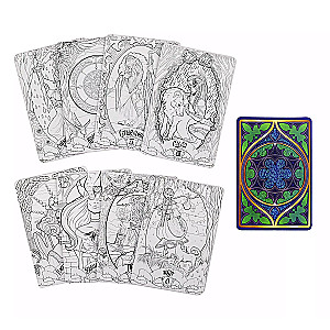 Tumedad Tarot. Värvimiseks mõeldud kaardipakk (78 kaarti)