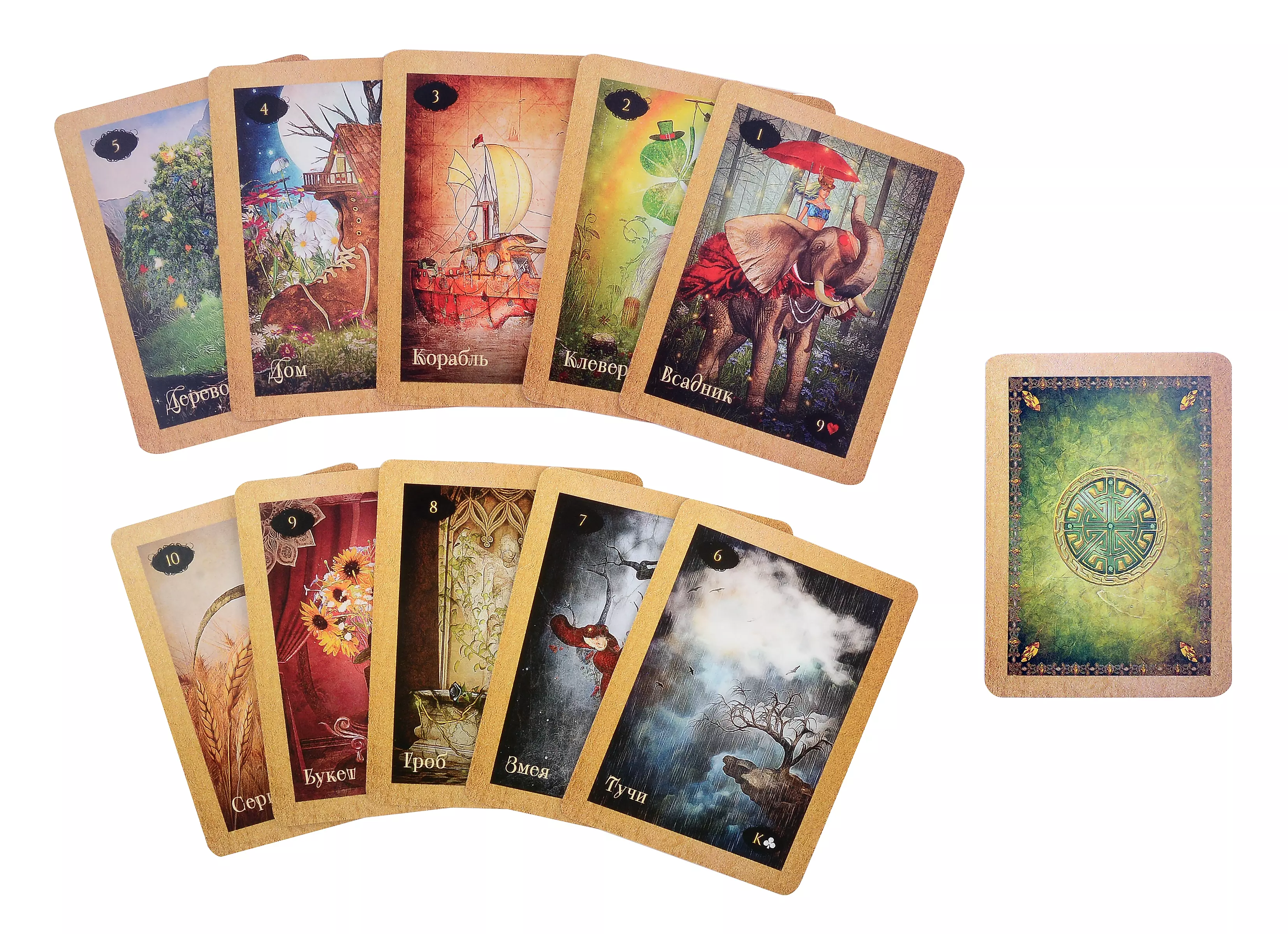 Magisches Lenormand-Orakel (36 Karten und Anleitung in Geschenkverpackung)
