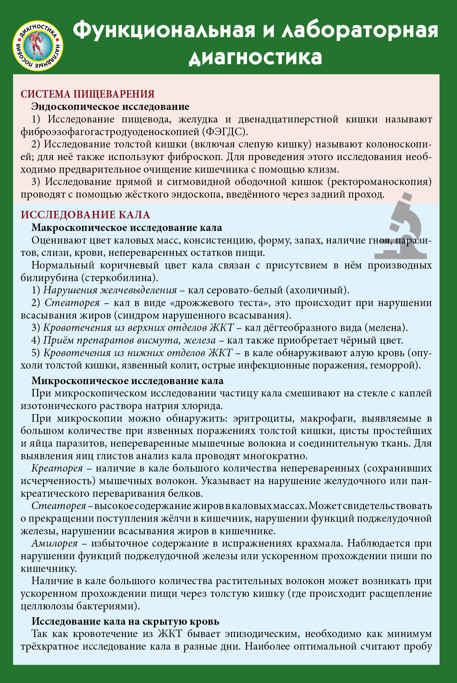 Functional and Laboratory Diagnostics