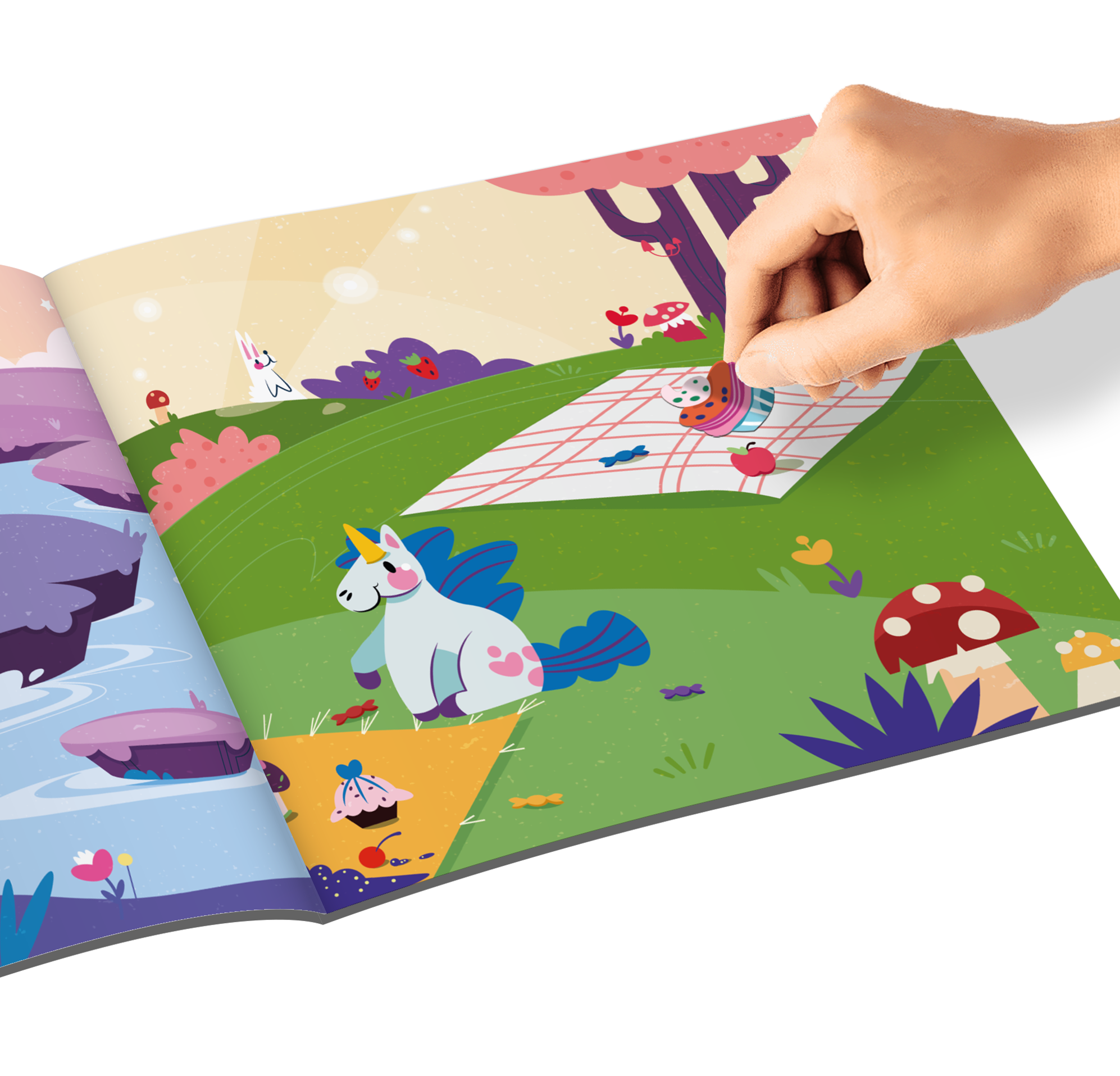 100 Funny Stickers. The Land of Mermaids and Unicorns
