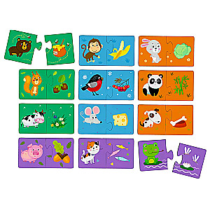 IQ Puzzle drewniane Kto co lubi?