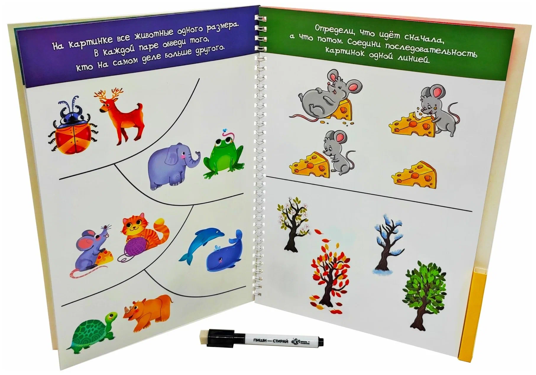 Многоразовая тетрадь ПИШИ-СТИРАЙ для детей 2-3 лет