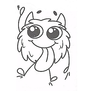 Милые монстрики. Раскраска