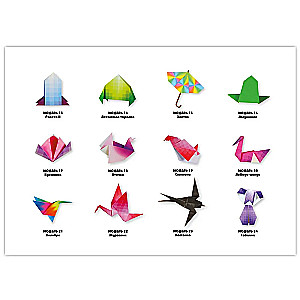 Origami dla początkujących (z zestawem kolorowego papieru). 30 modeli